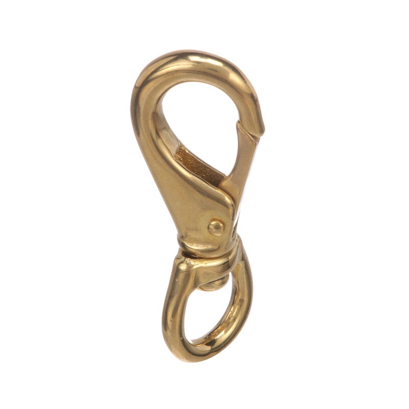 Seachoice Swivel Eye Snap, Cast Brass, Size #3, 4-1/2 In. Long, 3/4 In. ID Eye - Image 1
